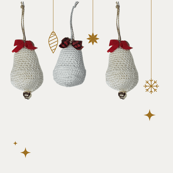 Christmas Bell Ornament Crochet Pattern - My Fingers Fly