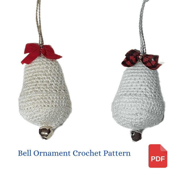 Christmas Bell Ornament Crochet Pattern - My Fingers Fly