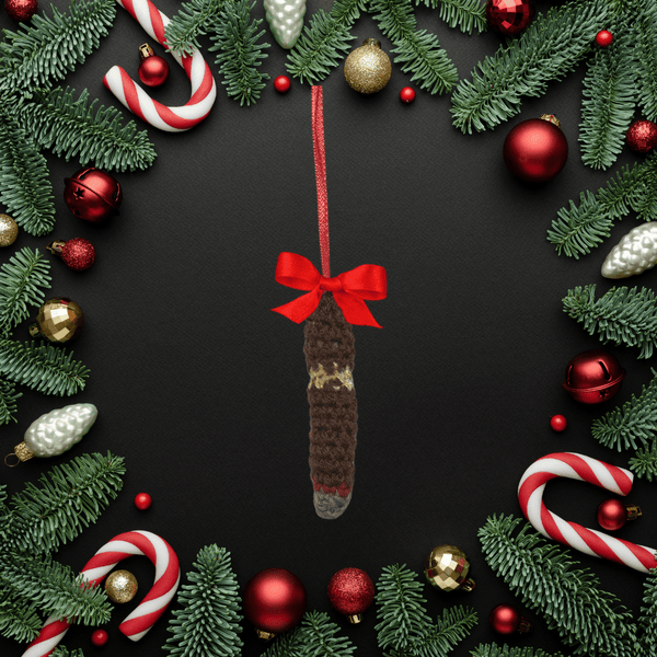 Cigar Ornament Crochet Pattern - My Fingers Fly