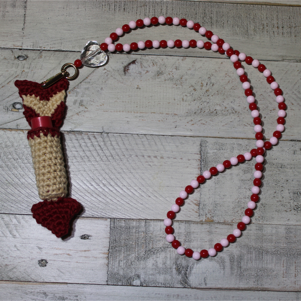 Cupid’s Arrow Lip Balm Holder Crochet Pattern – Valentine Keychain DIY