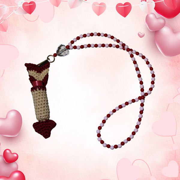 Cupid’s Arrow Lip Balm Holder Crochet Pattern – Valentine Keychain DIY