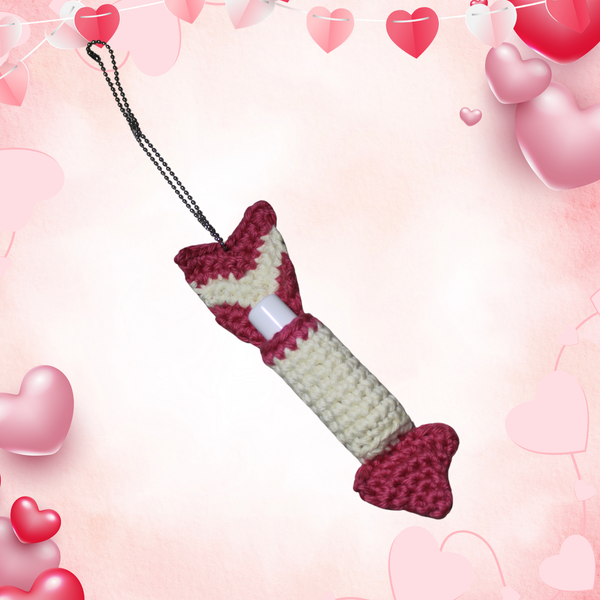 Cupid’s Arrow Lip Balm Holder Crochet Pattern – Valentine Keychain DIY