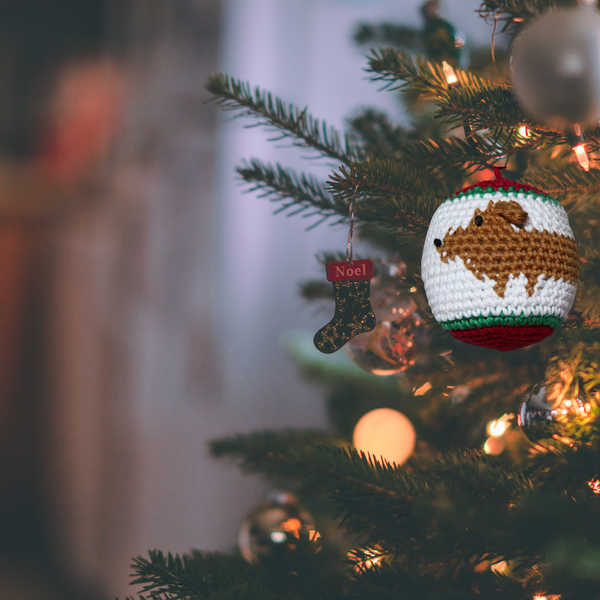 Dachshund Christmas Ornament Crochet Pattern
