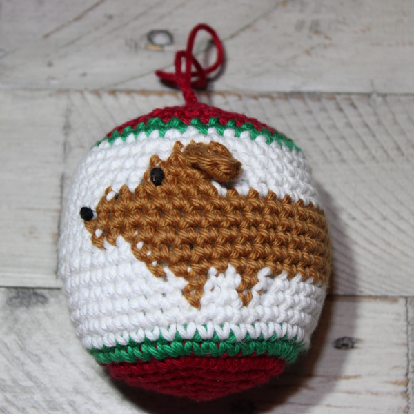Dachshund Christmas Ornament Crochet Pattern