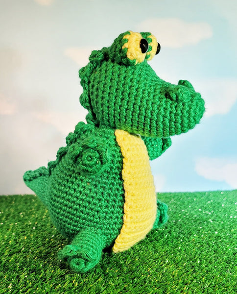 DIY Crochet Kit Baby Alligator Amigurumi - My Fingers Fly