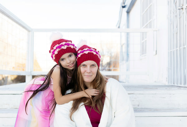Dropped Heart Hat Crochet Pattern