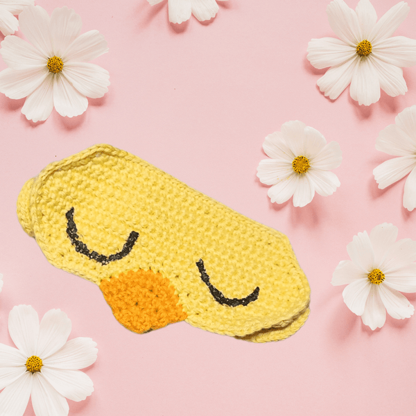 Duck Sleep Mask Crochet Pattern - Digital PDF Download - My Fingers Fly