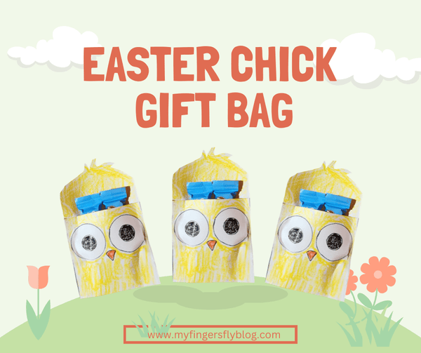 Easter Chick Gift Bag - PDF Download - My Fingers Fly