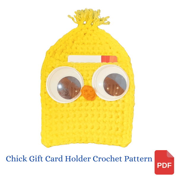 Easter Chick Gift Card Holder Crochet Pattern - My Fingers Fly
