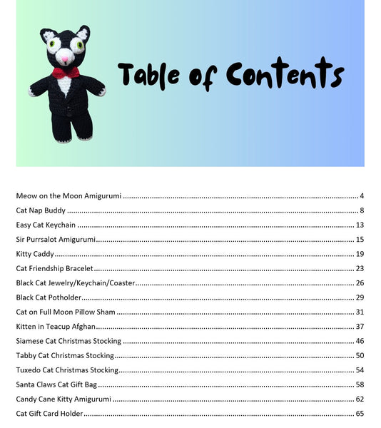 Furry Felines Crochet Patterns Ebook