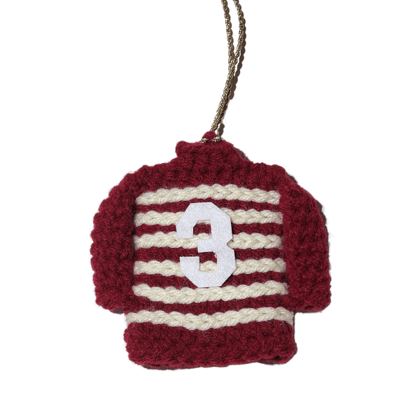 George Bailey Jersey Ornament Crochet Pattern - My Fingers Fly