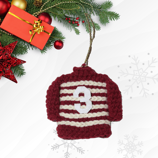 George Bailey Jersey Ornament Crochet Pattern - My Fingers Fly