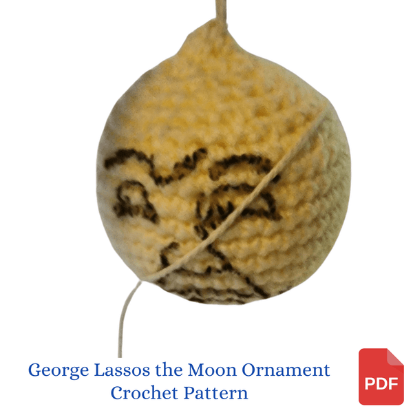 George Lassos the Moon Ornament Crochet Pattern, - My Fingers Fly