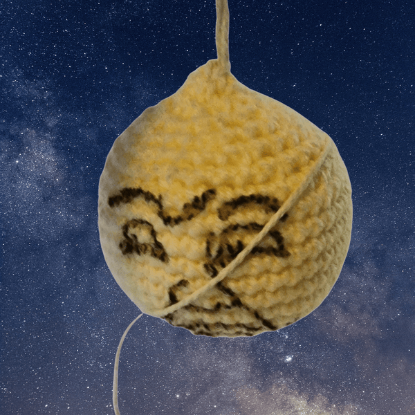 George Lassos the Moon Ornament Crochet Pattern, - My Fingers Fly
