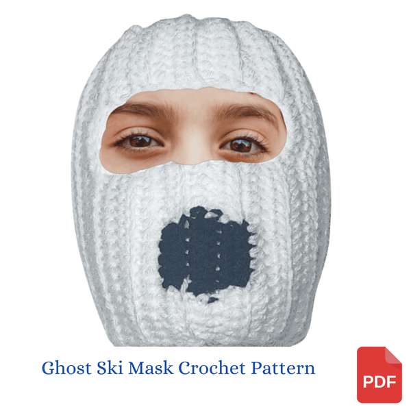 Ghost Ski Mask Crochet Pattern - My Fingers Fly