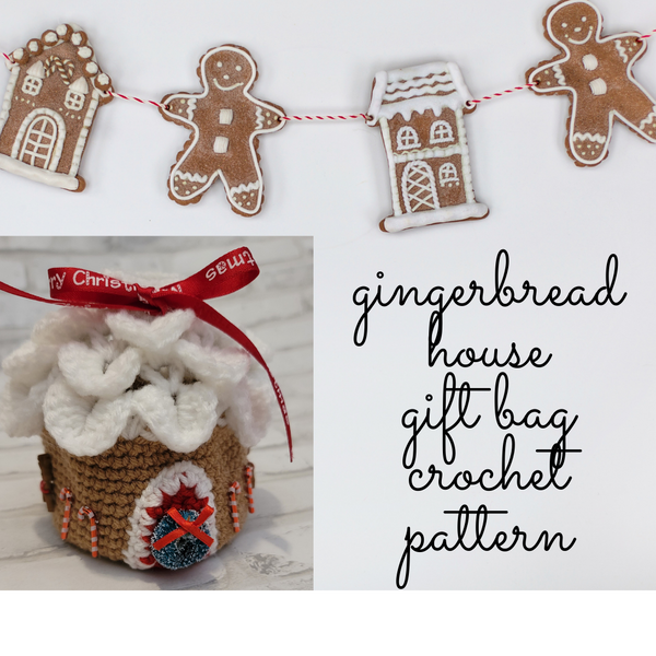 Christmas Gift Bags Crochet Pattern Ebook in PDF Format