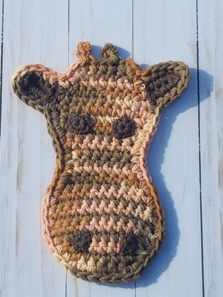 Giraffe Potholder Crochet Pattern