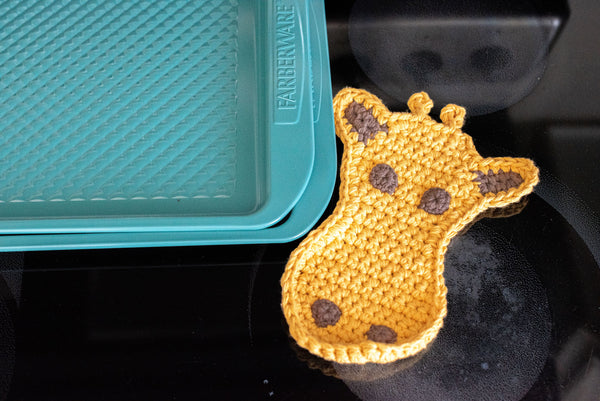 Giraffe Potholder Crochet Pattern