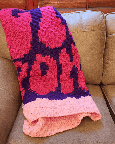 Girl Power Afghan Crochet Pattern - My Fingers Fly