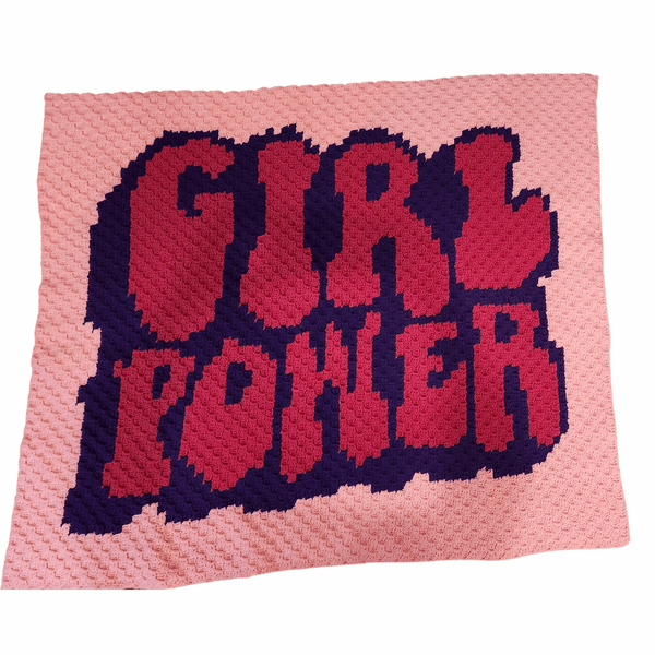 Girl Power Afghan Crochet Pattern - My Fingers Fly