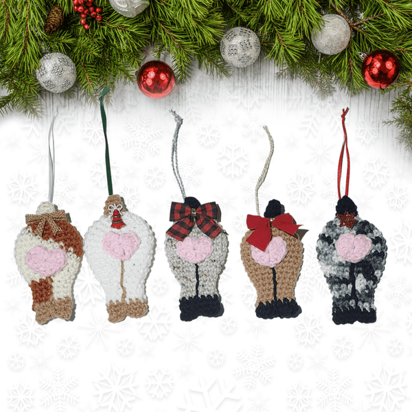 Goat Butt Ornament Crochet Pattern - My Fingers Fly