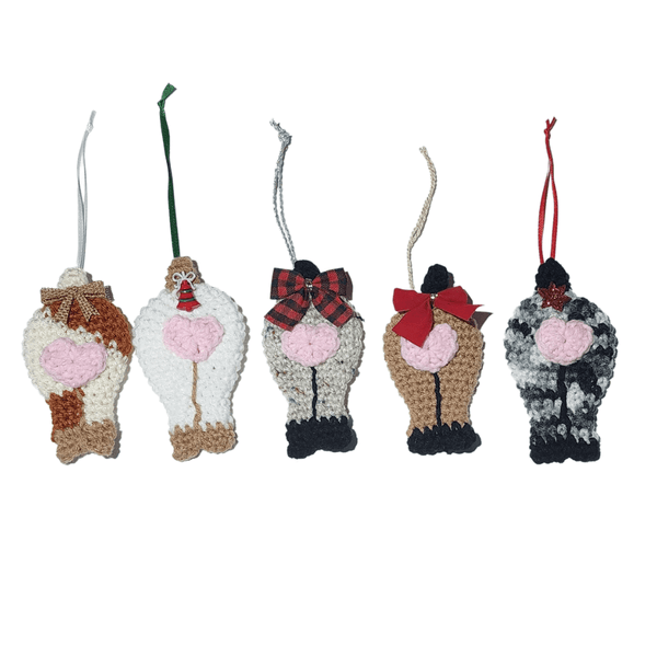 Goat Butt Ornament Crochet Pattern - My Fingers Fly
