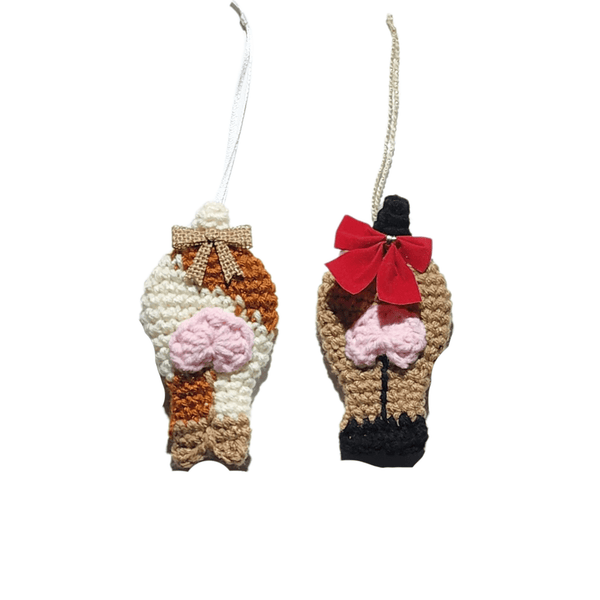 Goat Butt Ornament Crochet Pattern - My Fingers Fly