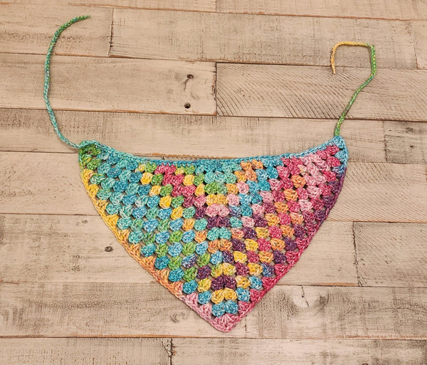 Granny Triangle Bandana Crochet Pattern - My Fingers Fly