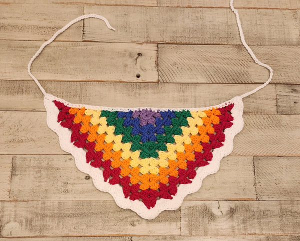 Granny Triangle Bandana Crochet Pattern - My Fingers Fly
