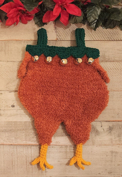 Handmade Chicken Christmas Stocking - My Fingers Fly