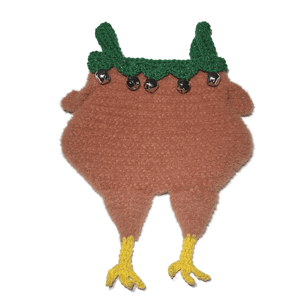 Handmade Chicken Christmas Stocking - My Fingers Fly