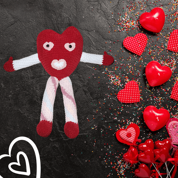 Heart Doll Amigurumi Crochet Pattern - My Fingers Fly