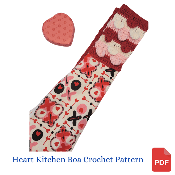 Heart Kitchen Boa Crochet Pattern - My Fingers Fly