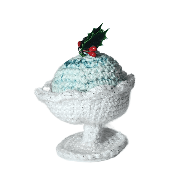 Ice Cream Christmas Ornament Crochet Pattern - My Fingers Fly