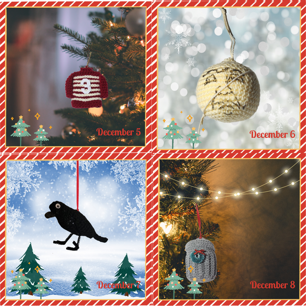 It's a Wonderful Life Advent Calendar Ornament Crochet Patterns Ebook - My Fingers Fly