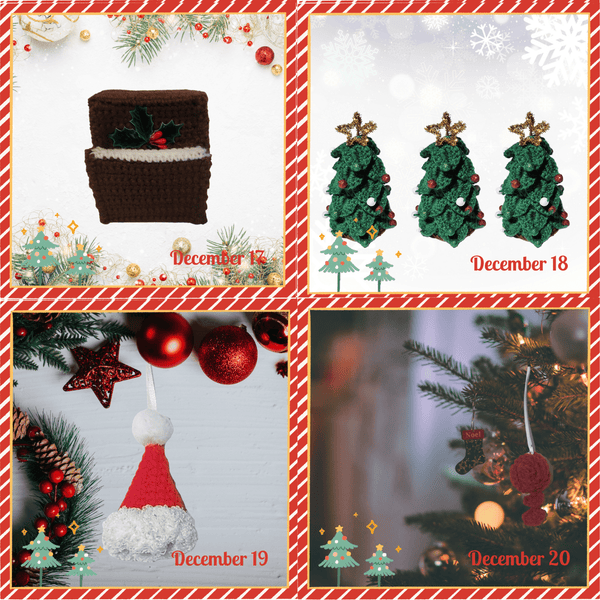 It's a Wonderful Life Advent Calendar Ornament Crochet Patterns Ebook - My Fingers Fly