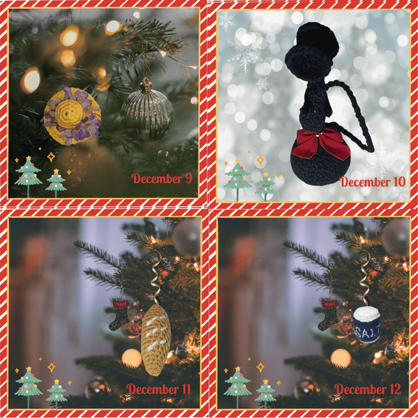 It's a Wonderful Life Advent Calendar Ornament Crochet Patterns Ebook - My Fingers Fly