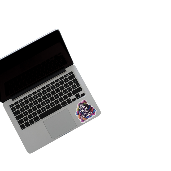 Keep Calm and Carry Yarn Sticker