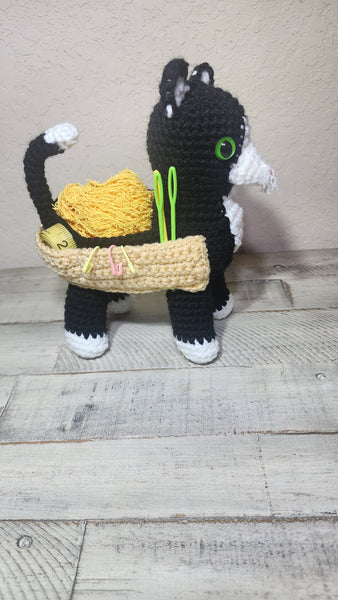 Kitty Caddy Crochet Pattern – Cute & Functional Feline Storage!