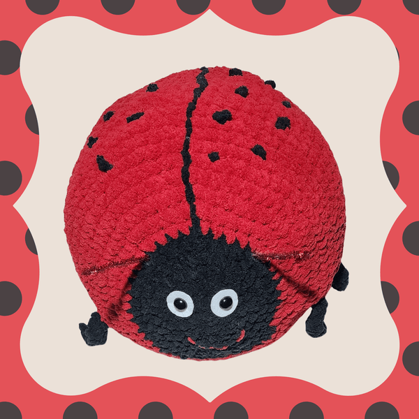 Ladybug Crochet Pattern with Bernat Blanket Yarn - My Fingers Fly