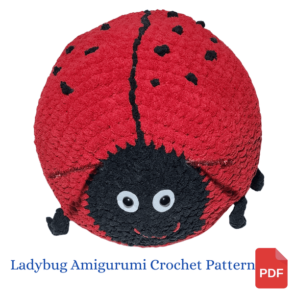 Ladybug Crochet Pattern with Bernat Blanket Yarn - My Fingers Fly