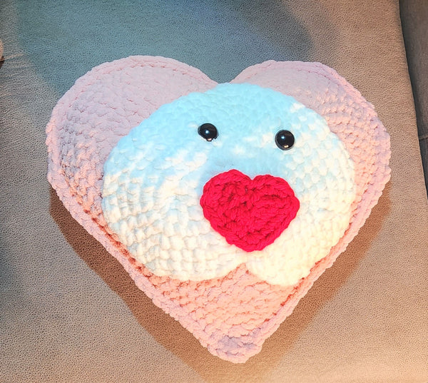 Crochet Lion Pillow: Handmade Heart Design