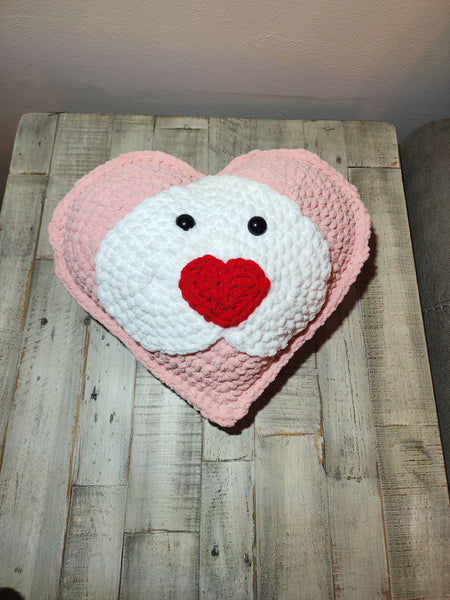 Crochet Lion Pillow: Handmade Heart Design