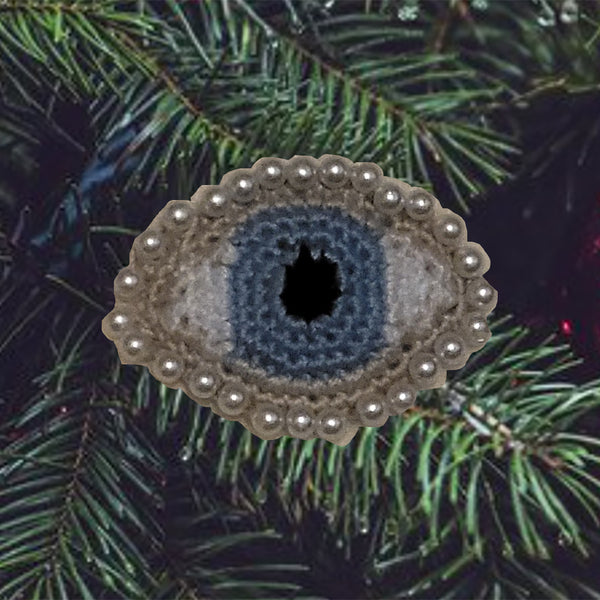 Lover's Eye Necklace Crochet Pattern - Lover's Eye Brooch Crochet Pattern