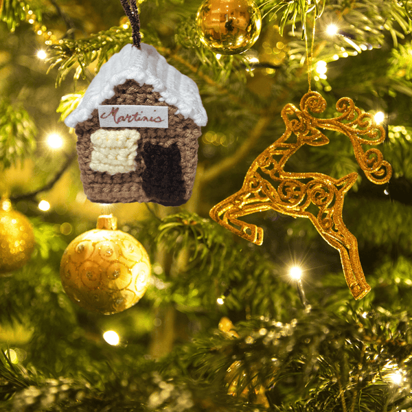 Martini's Bar Christmas Ornament Crochet Pattern - My Fingers Fly