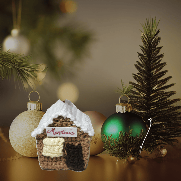 Martini's Bar Christmas Ornament Crochet Pattern - My Fingers Fly
