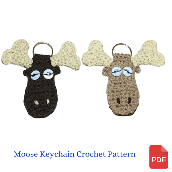 Moose Keychain Crochet Pattern - My Fingers Fly
