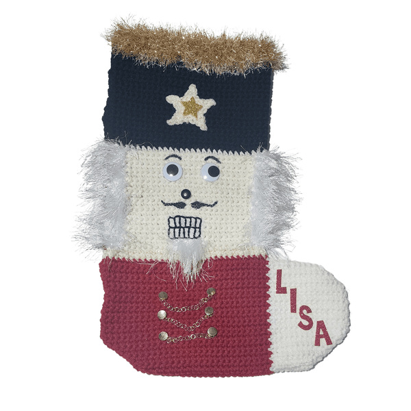 Nutcracker Christmas Stocking Crochet Pattern - My Fingers Fly