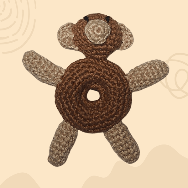 Orangutan Baby Rattle Crochet Pattern - My Fingers Fly