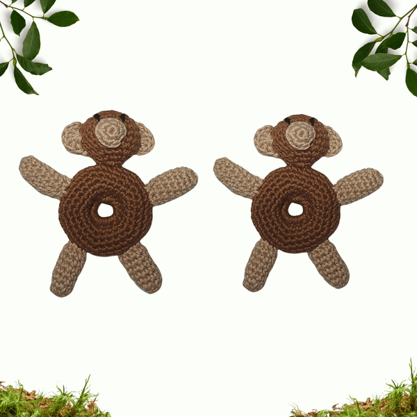 Orangutan Baby Rattle Crochet Pattern - My Fingers Fly